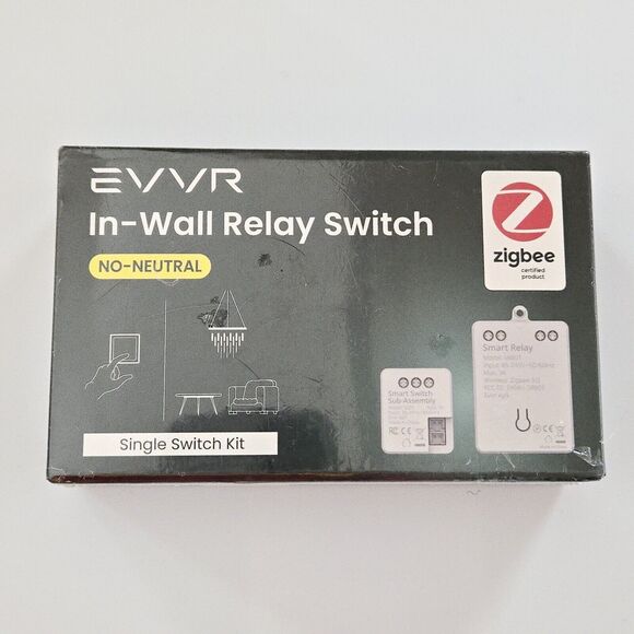 EVVR Smart in-Wall Relay Switch No-Neutral Compatible with Zigbee Single Kit - Picture 3 of 7